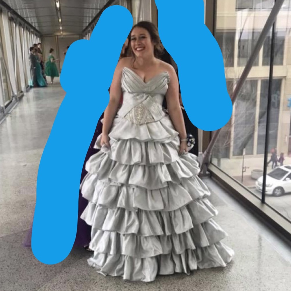 Silver Prom Dress